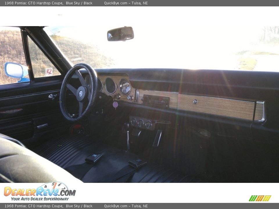 1968 Pontiac GTO Hardtop Coupe Blue Sky / Black Photo #21