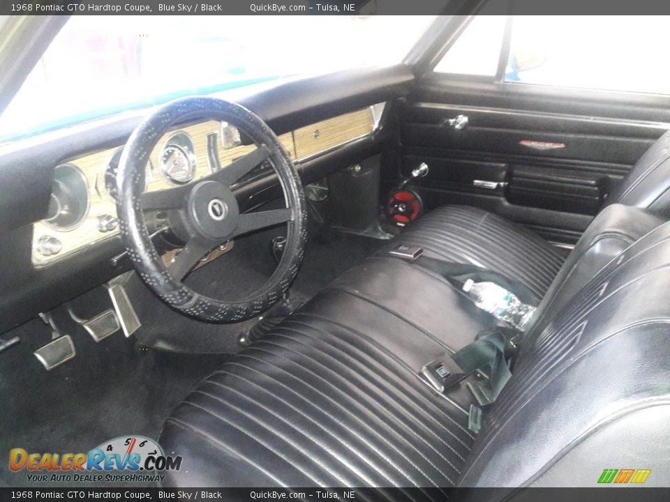 Black Interior - 1968 Pontiac GTO Hardtop Coupe Photo #22