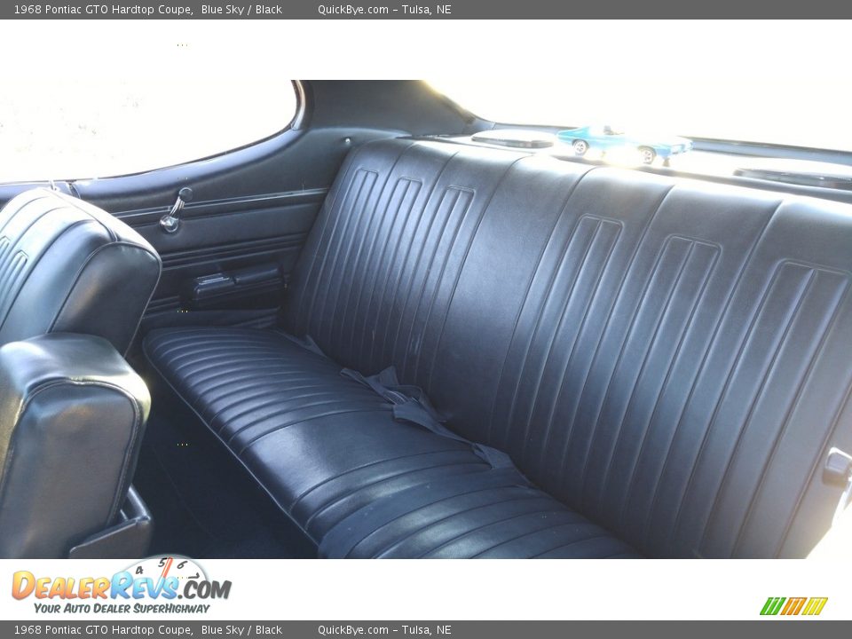 Rear Seat of 1968 Pontiac GTO Hardtop Coupe Photo #24