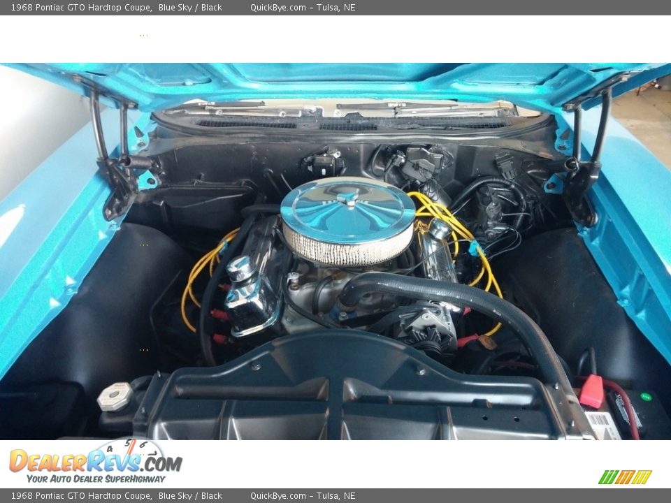 1968 Pontiac GTO Hardtop Coupe Blue Sky / Black Photo #27