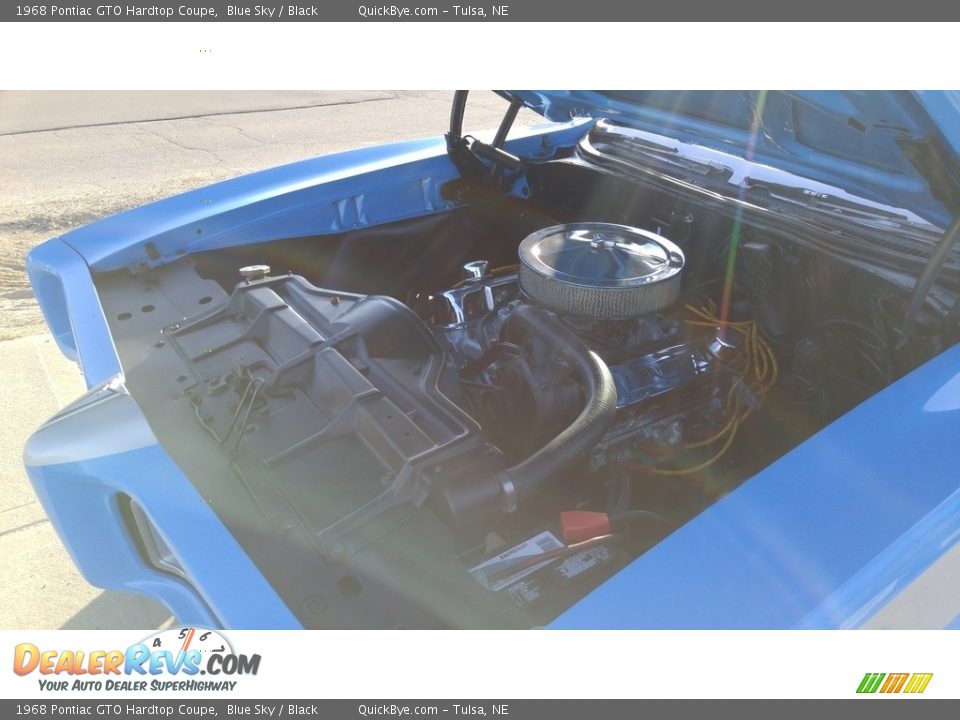 1968 Pontiac GTO Hardtop Coupe Blue Sky / Black Photo #32