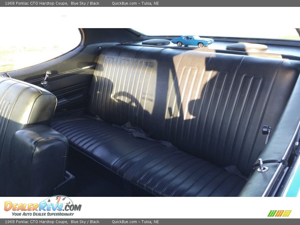 1968 Pontiac GTO Hardtop Coupe Blue Sky / Black Photo #33