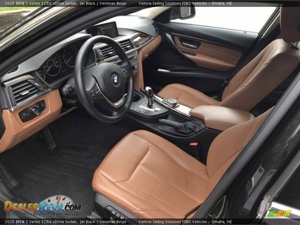 Venetian Beige Interior - 2015 BMW 3 Series 328d xDrive Sedan Photo #3