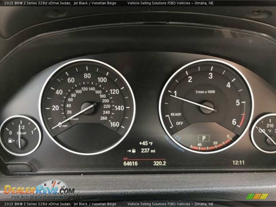 2015 BMW 3 Series 328d xDrive Sedan Gauges Photo #4