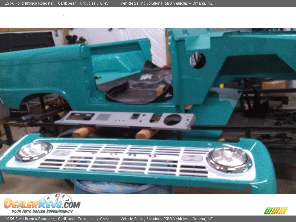 1966 Ford Bronco Roadster Caribbean Turquoise / Grey Photo #22