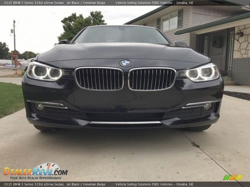 2015 BMW 3 Series 328d xDrive Sedan Jet Black / Venetian Beige Photo #13