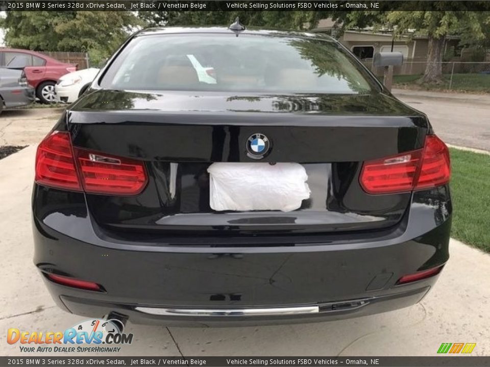 2015 BMW 3 Series 328d xDrive Sedan Jet Black / Venetian Beige Photo #15