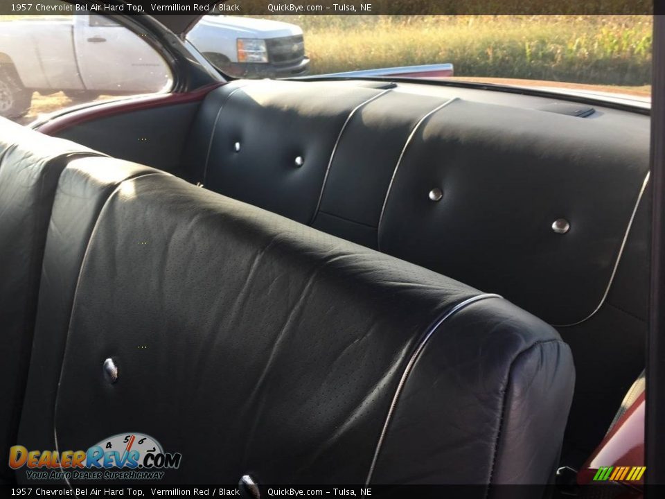 1957 Chevrolet Bel Air Hard Top Vermillion Red / Black Photo #6