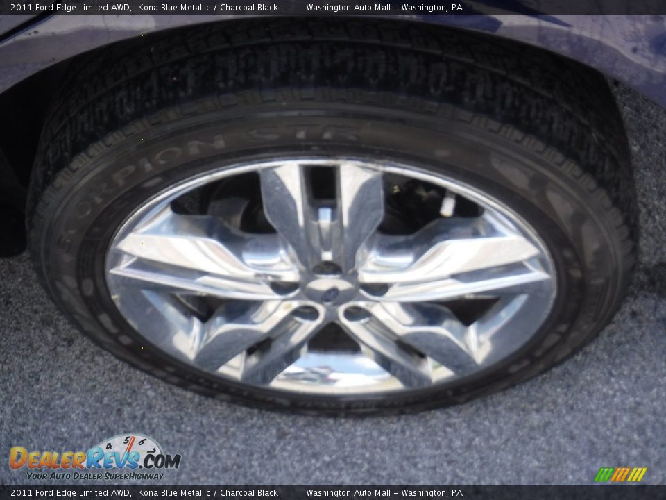 2011 Ford Edge Limited AWD Kona Blue Metallic / Charcoal Black Photo #4