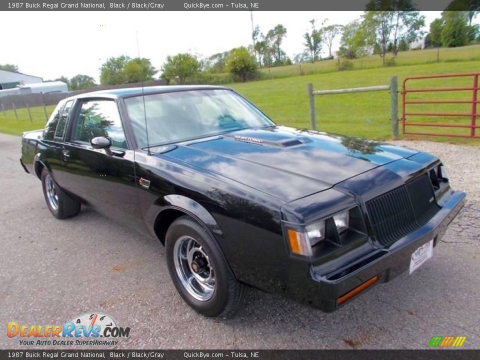 1987 Buick Regal Grand National Black / Black/Gray Photo #1