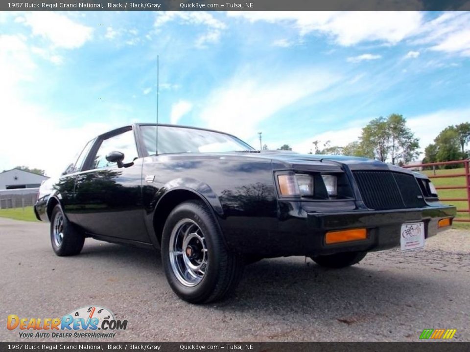 1987 Buick Regal Grand National Black / Black/Gray Photo #2