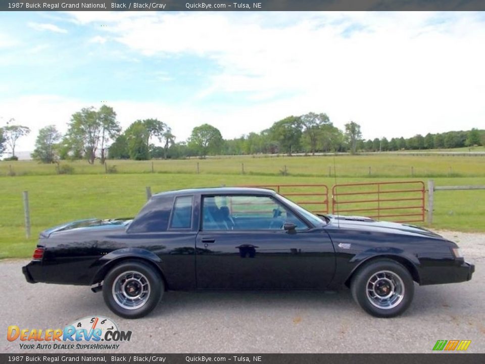 1987 Buick Regal Grand National Black / Black/Gray Photo #3