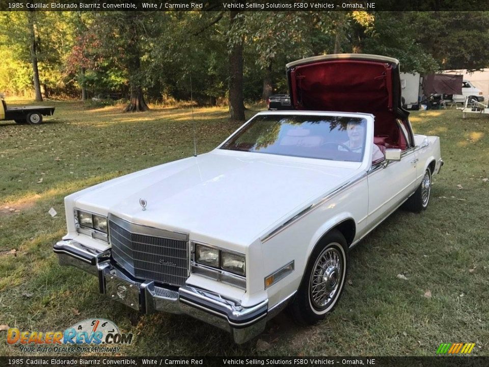 White 1985 Cadillac Eldorado Biarritz Convertible Photo #2