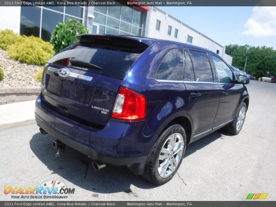 2011 Ford Edge Limited AWD Kona Blue Metallic / Charcoal Black Photo #10