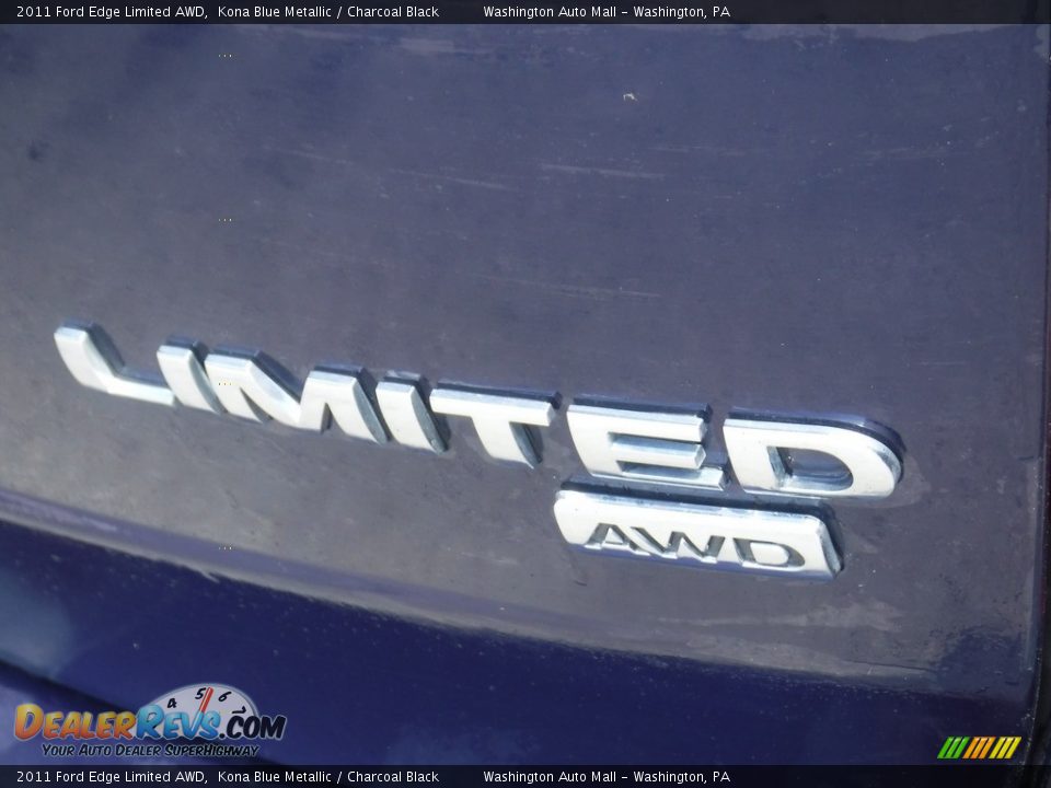 2011 Ford Edge Limited AWD Kona Blue Metallic / Charcoal Black Photo #11