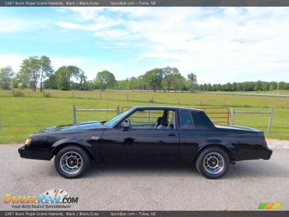 1987 Buick Regal Grand National Black / Black/Gray Photo #7