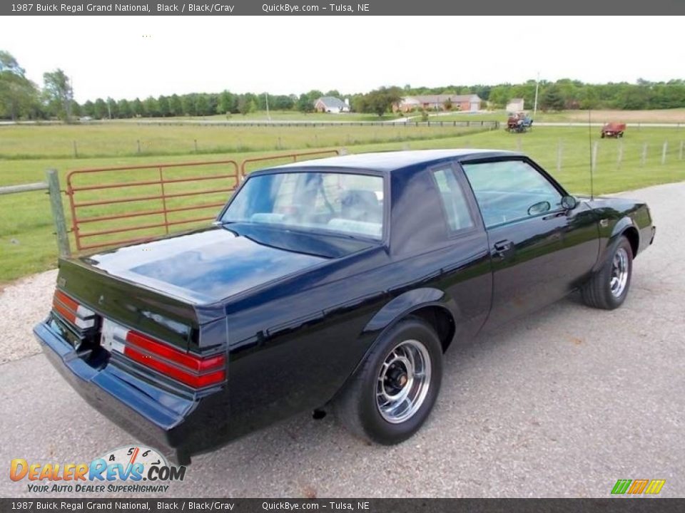1987 Buick Regal Grand National Black / Black/Gray Photo #8