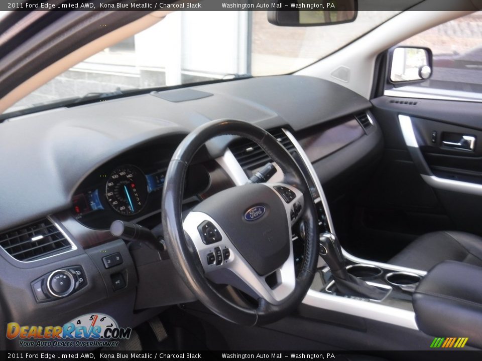2011 Ford Edge Limited AWD Kona Blue Metallic / Charcoal Black Photo #13