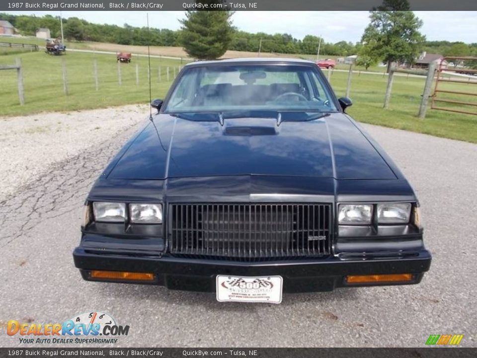 1987 Buick Regal Grand National Black / Black/Gray Photo #9