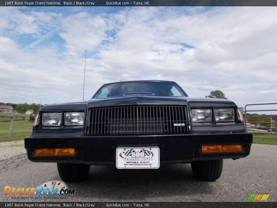 1987 Buick Regal Grand National Black / Black/Gray Photo #10