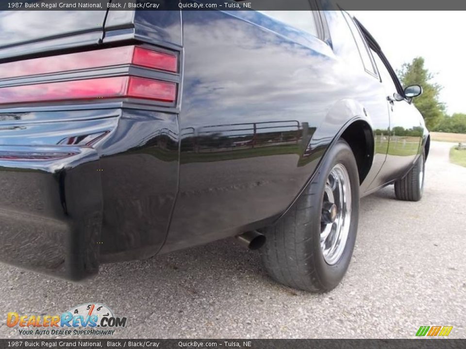 1987 Buick Regal Grand National Black / Black/Gray Photo #14