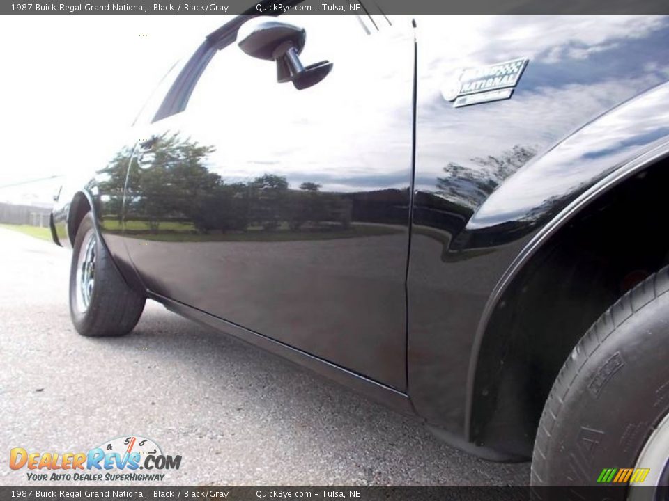 1987 Buick Regal Grand National Black / Black/Gray Photo #16