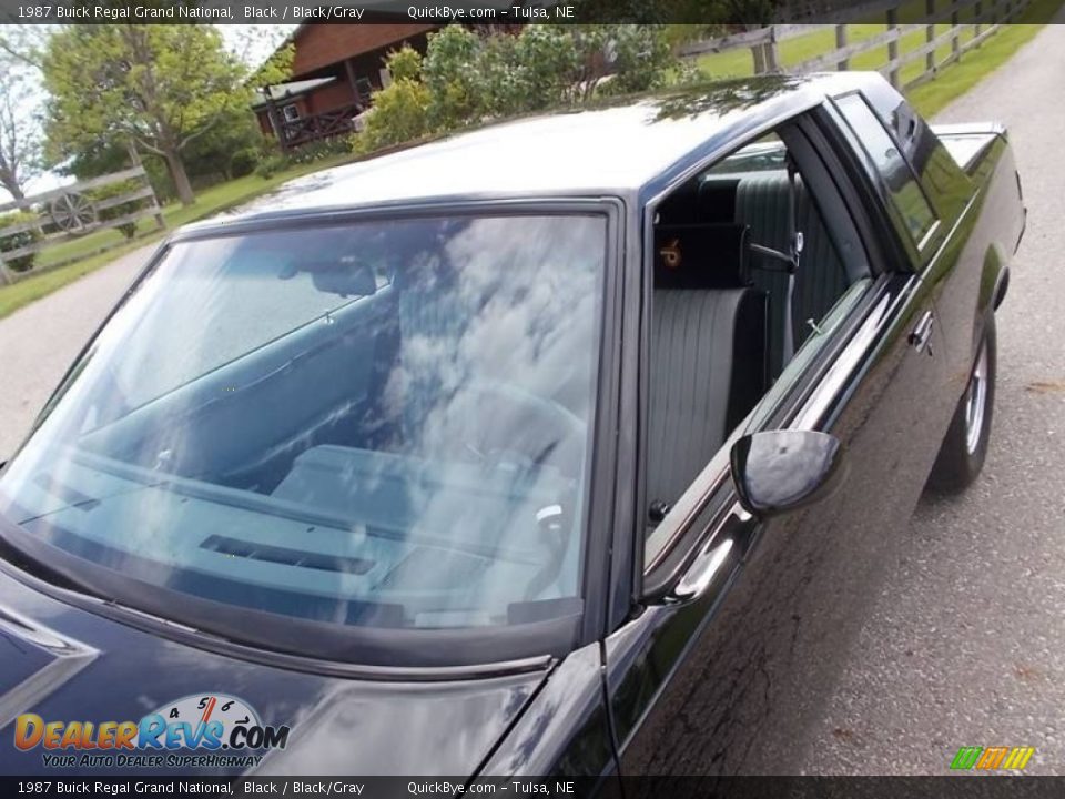1987 Buick Regal Grand National Black / Black/Gray Photo #18