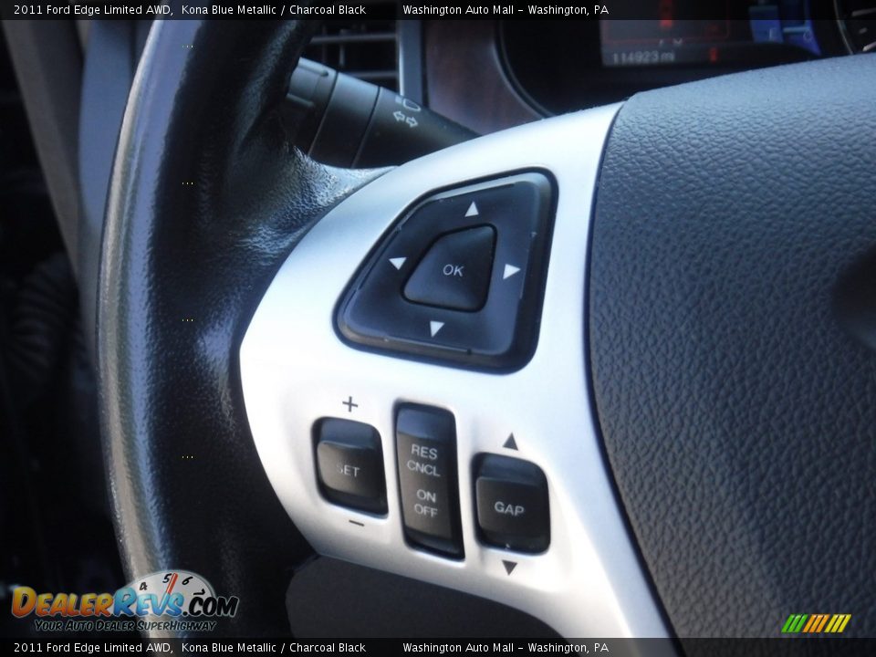 2011 Ford Edge Limited AWD Kona Blue Metallic / Charcoal Black Photo #21