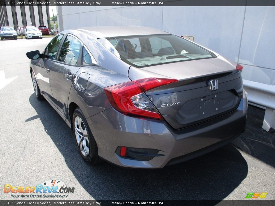 2017 Honda Civic LX Sedan Modern Steel Metallic / Gray Photo #3