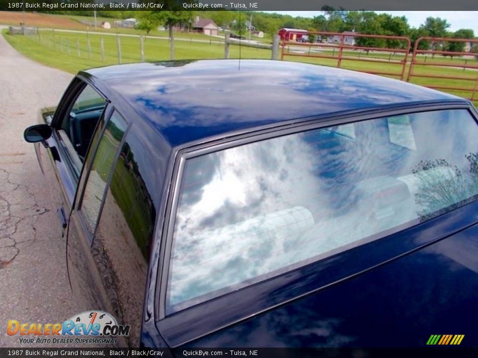 1987 Buick Regal Grand National Black / Black/Gray Photo #19