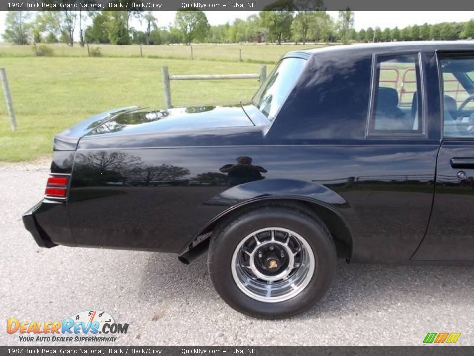 1987 Buick Regal Grand National Black / Black/Gray Photo #21