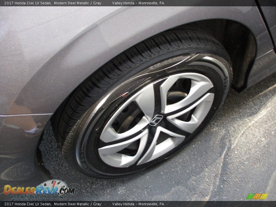 2017 Honda Civic LX Sedan Modern Steel Metallic / Gray Photo #6