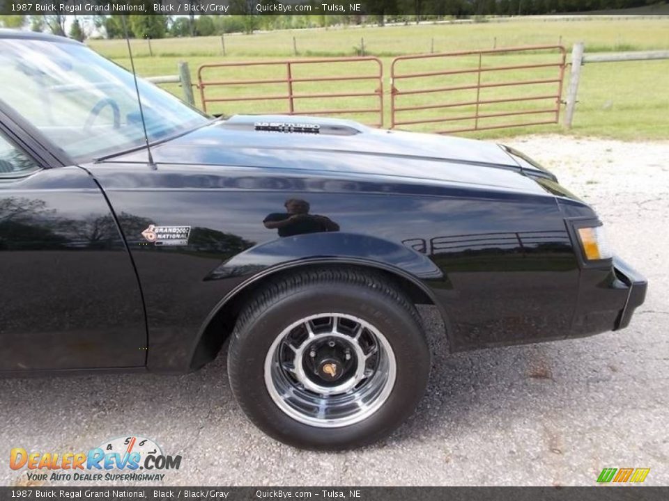 1987 Buick Regal Grand National Black / Black/Gray Photo #23