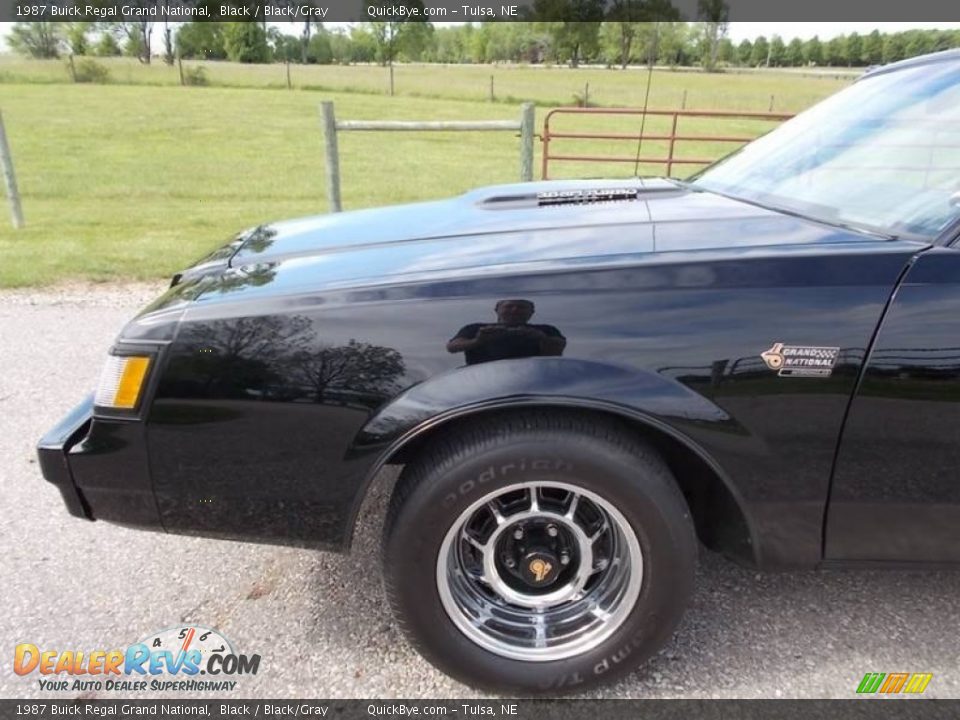 1987 Buick Regal Grand National Black / Black/Gray Photo #24