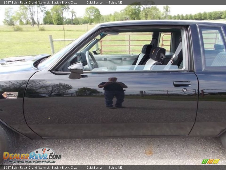 1987 Buick Regal Grand National Black / Black/Gray Photo #25