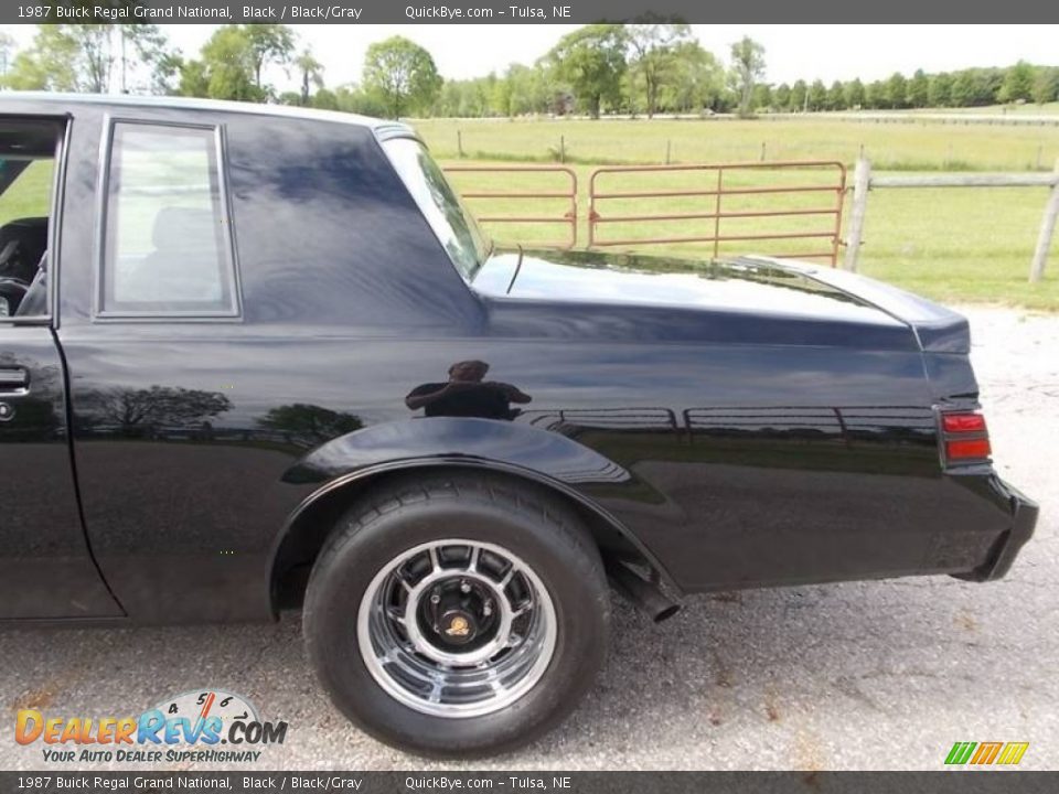 1987 Buick Regal Grand National Black / Black/Gray Photo #26