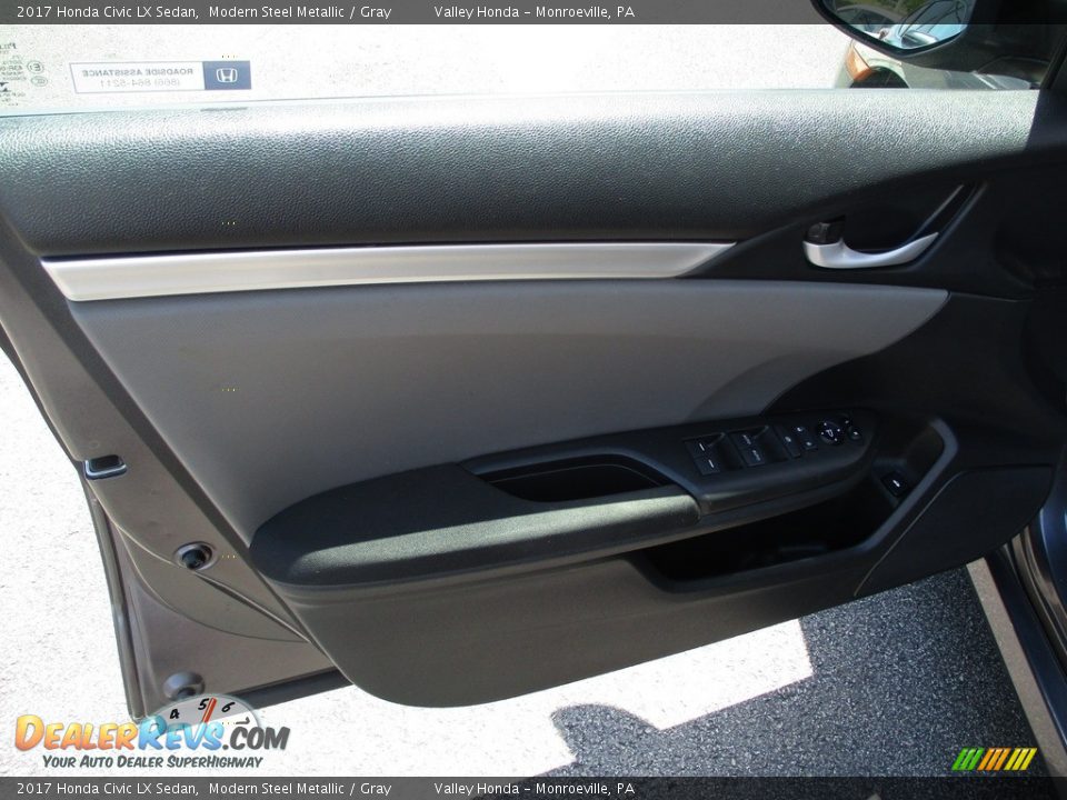 2017 Honda Civic LX Sedan Modern Steel Metallic / Gray Photo #10