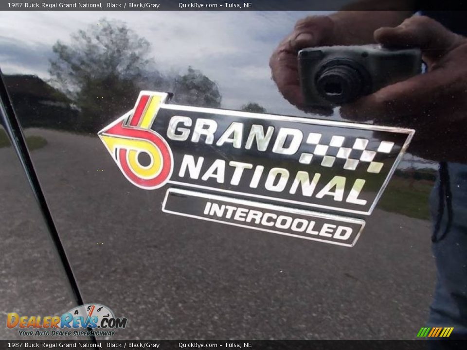 1987 Buick Regal Grand National Black / Black/Gray Photo #29