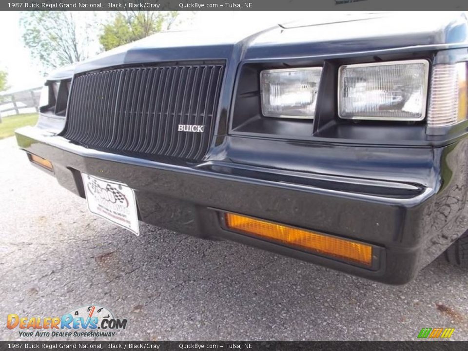 1987 Buick Regal Grand National Black / Black/Gray Photo #30