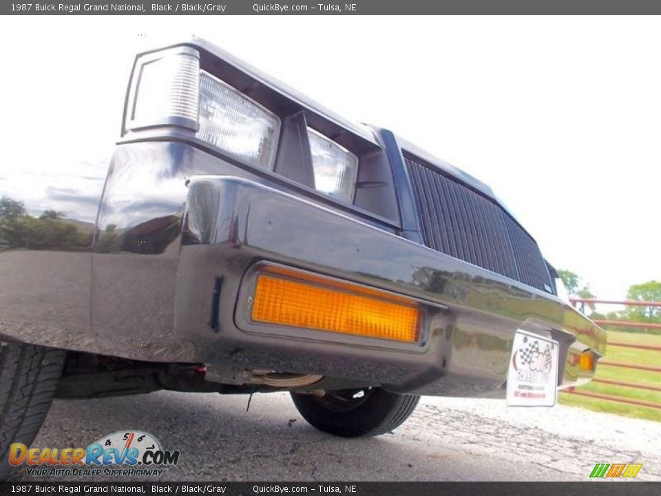 1987 Buick Regal Grand National Black / Black/Gray Photo #31