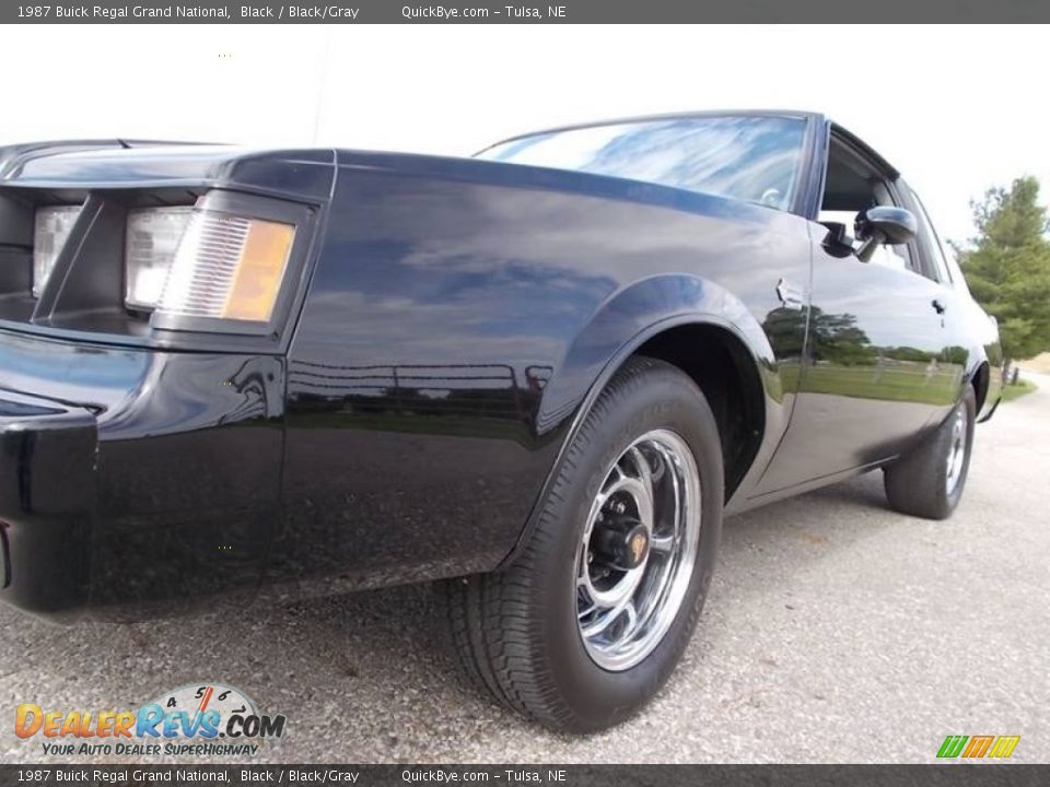 1987 Buick Regal Grand National Black / Black/Gray Photo #32