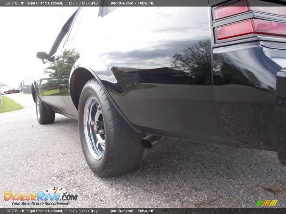 1987 Buick Regal Grand National Black / Black/Gray Photo #33
