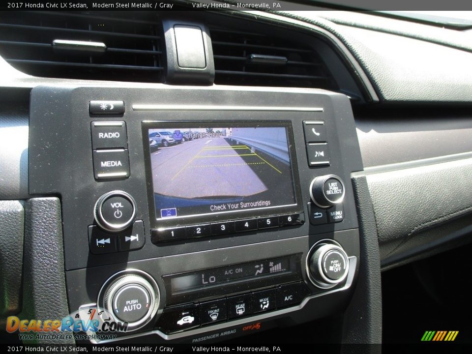 2017 Honda Civic LX Sedan Modern Steel Metallic / Gray Photo #16