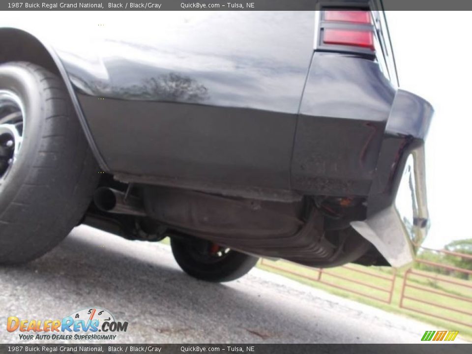 1987 Buick Regal Grand National Black / Black/Gray Photo #34