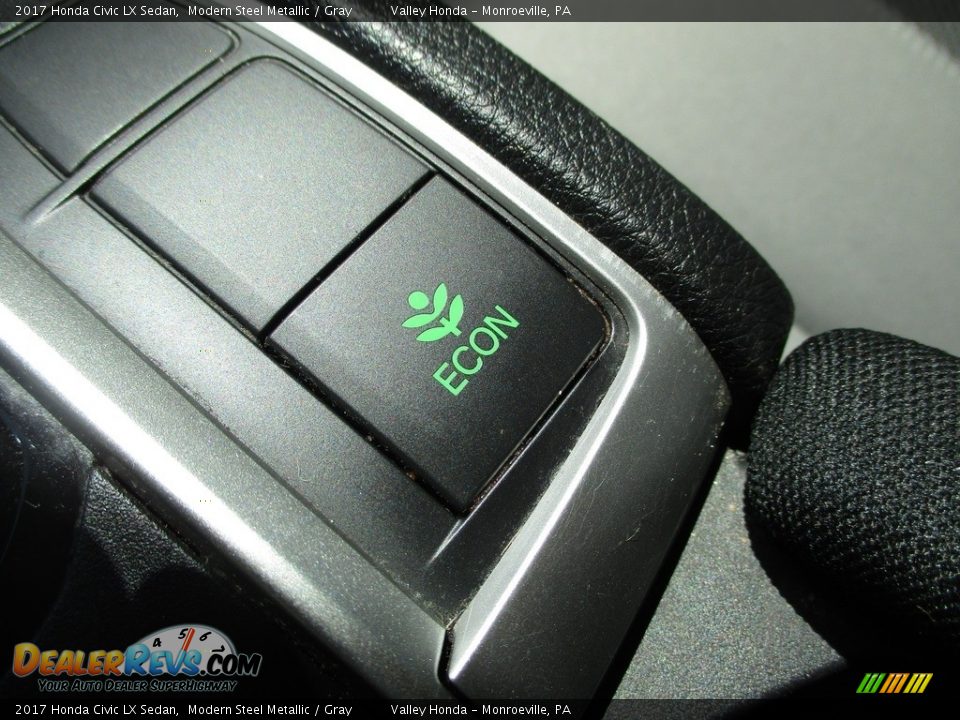 2017 Honda Civic LX Sedan Modern Steel Metallic / Gray Photo #17