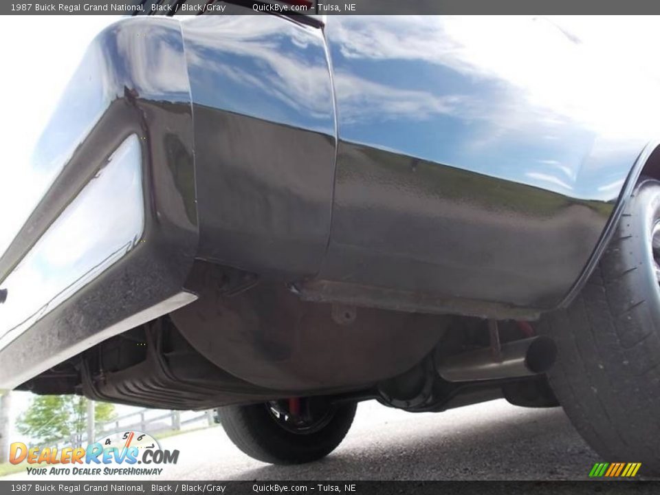 1987 Buick Regal Grand National Black / Black/Gray Photo #35