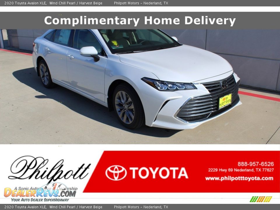 2020 Toyota Avalon XLE Wind Chill Pearl / Harvest Beige Photo #1