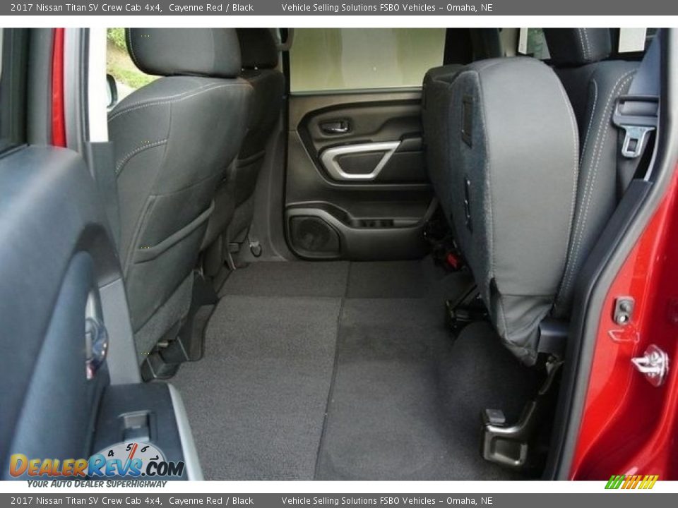 Rear Seat of 2017 Nissan Titan SV Crew Cab 4x4 Photo #7
