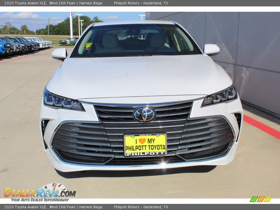 2020 Toyota Avalon XLE Wind Chill Pearl / Harvest Beige Photo #3