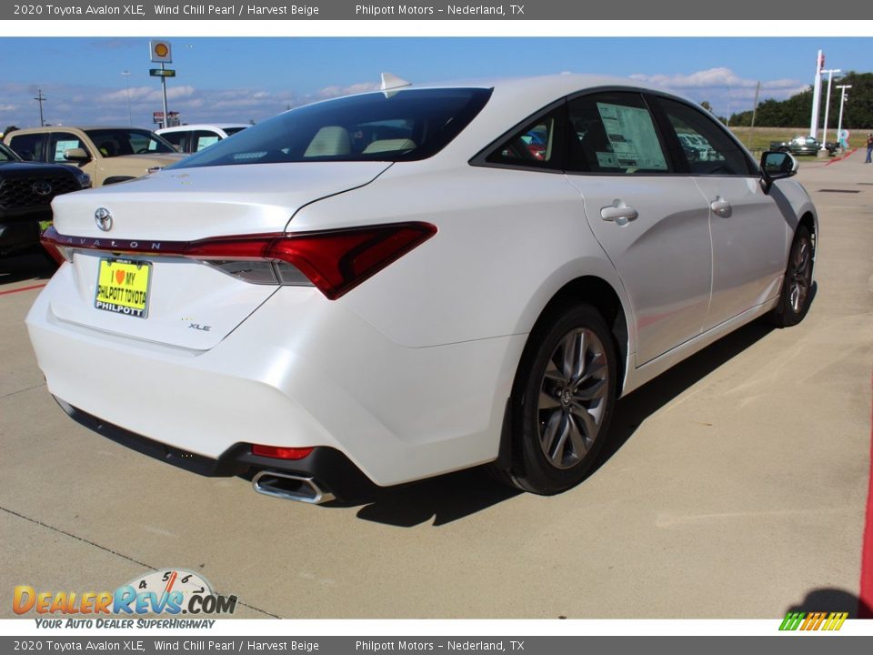 2020 Toyota Avalon XLE Wind Chill Pearl / Harvest Beige Photo #8